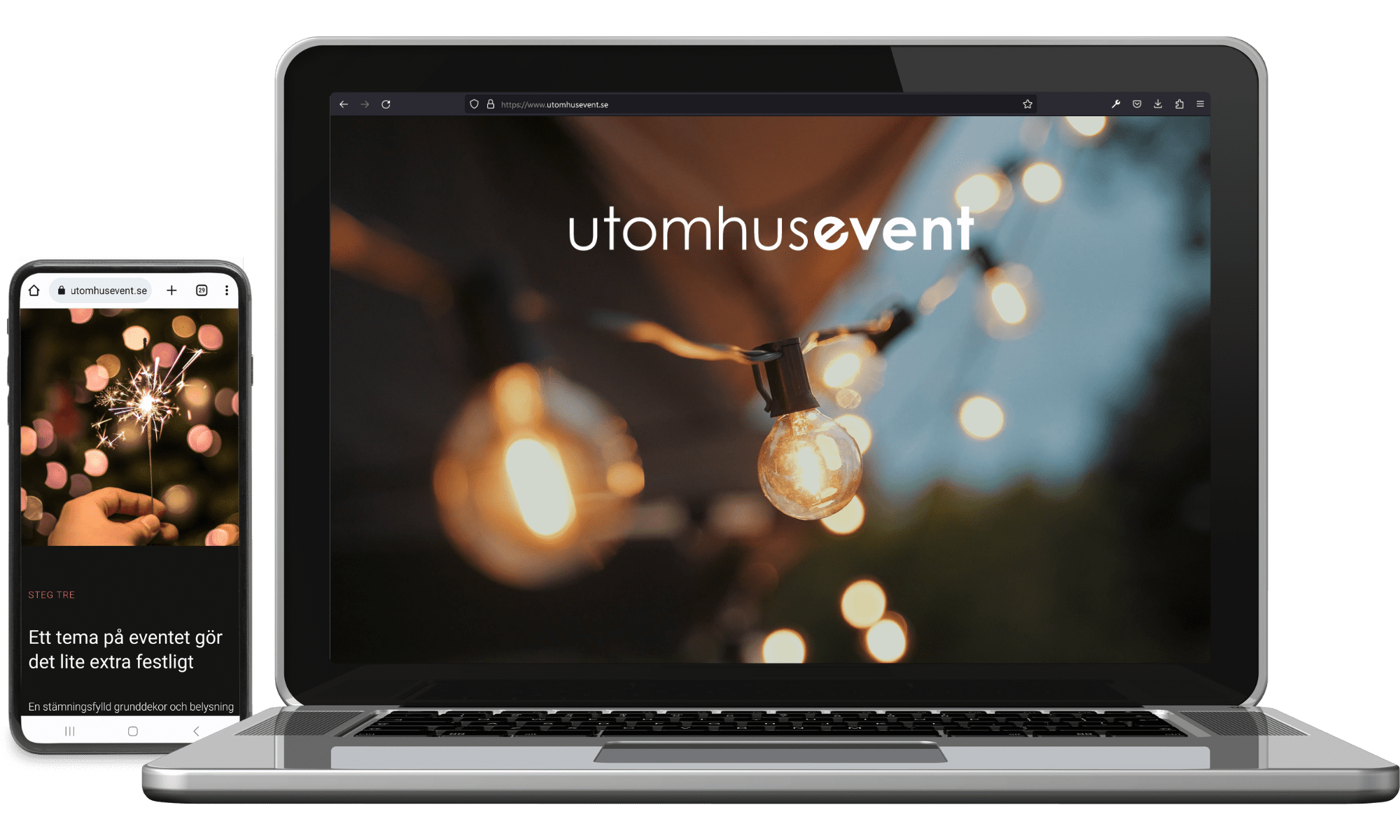 Digitalt visitkort Utomhusevent