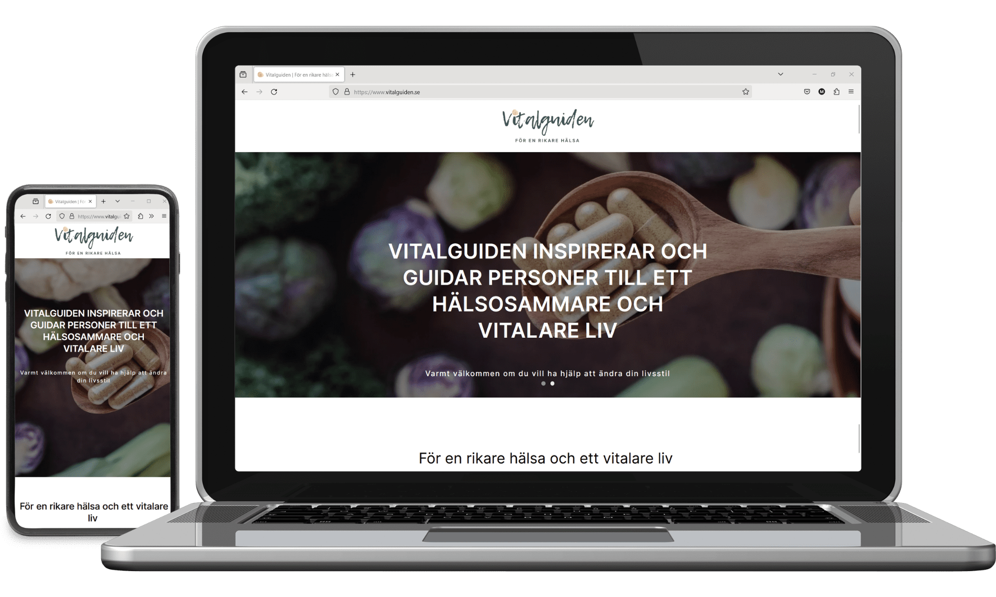 Digitalt visitkort Vitalguiden