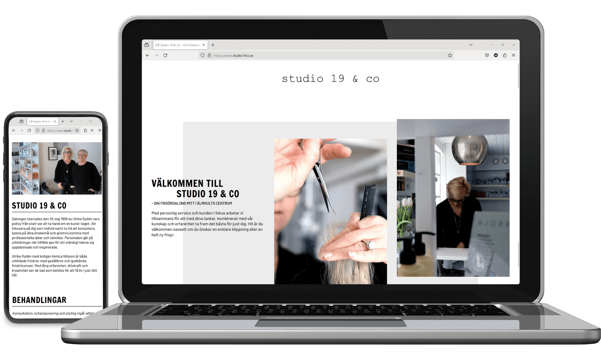 Digitalt visitkort Studio 19 & Co