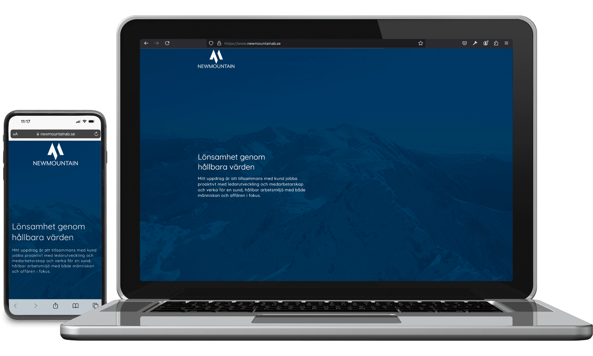 Digitalt visitkort New Mountain