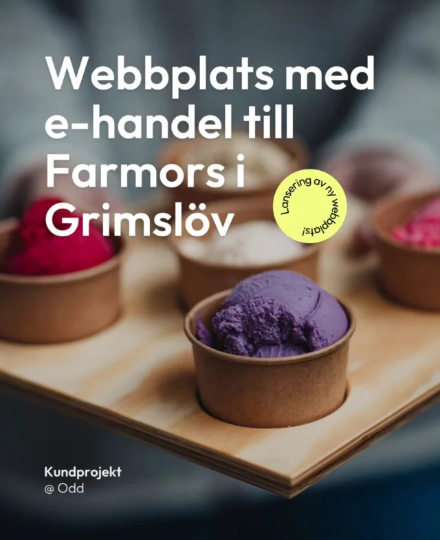 Vi har i år inlett ett samarbete med Farmors i Grimslöv, en fantastisk pärla här i Småland som vi verkligen kan rekommendera. På nya webbplatsen, som vi nu lanserat, hittar du alla aktiviteter, öppettider och information om vad du kan äta och göra på gården. ⁠
⁠
Webbplatsen är skapad i WordPress med målet att informera, inspirera till besök och bokning av aktiviteter. Vi har designat en karta med alla lokala producenter, vars varor säljs i gårdsboden. Vårt tips är att ta en titt på webben och planera in ett besök med familjen, vännerna eller bara en stund för dig själv när du vill njuta av en mysig och vacker plats på småländska landsbygden. ⁠
⁠
Tack för fint samarbete @farmorsgrimslov och @farmors_emilia

Bilder och video på webben är från @durborgmedia och @kaptenhall

#stayodd #marknadsföring #digitalmarknadsföring #varumärke #kommunikation #webbplats #webbyrå