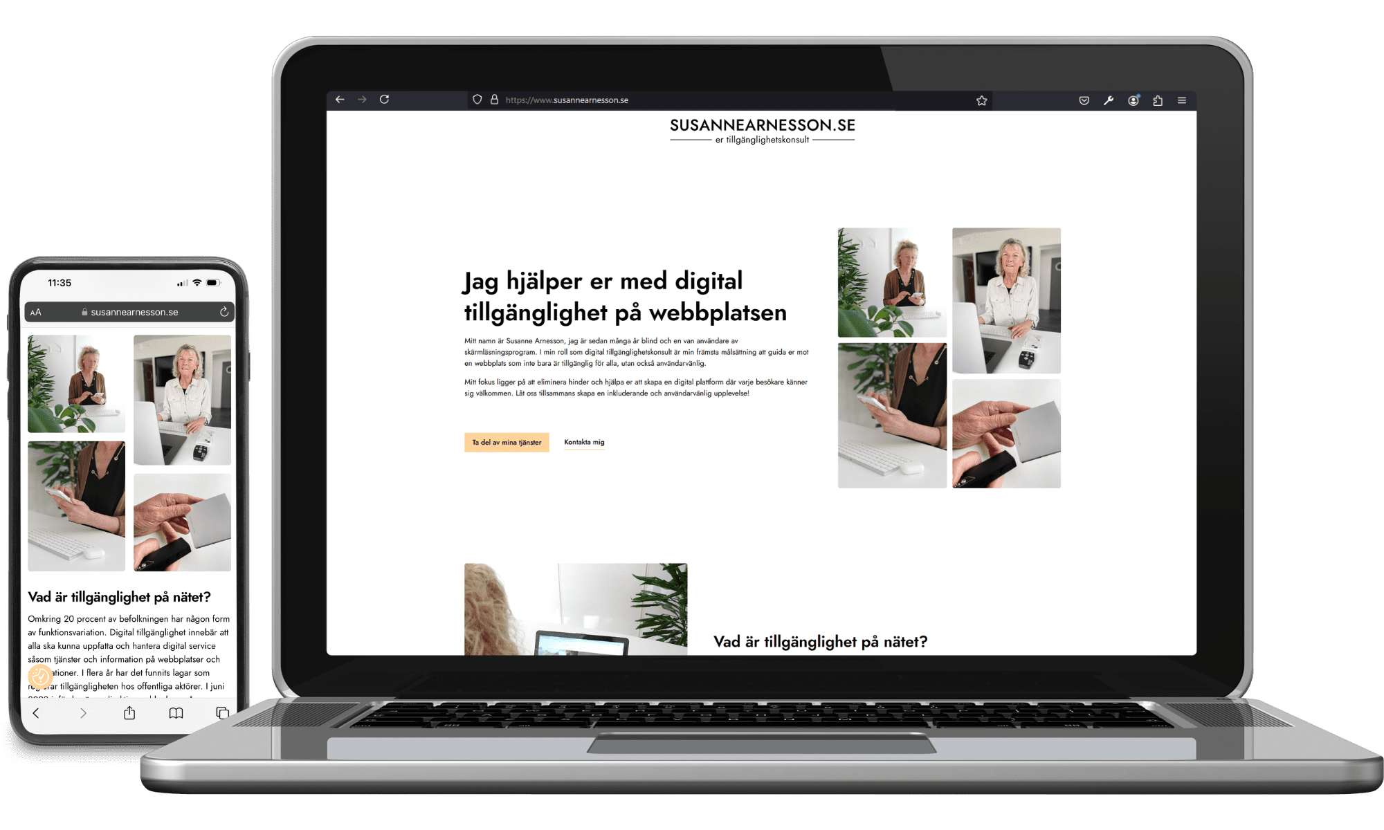 Digitalt visitkort Susanne Arnesson